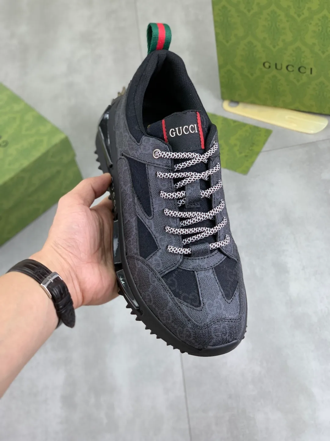 Men's men's shoes 💰P440💰 [New model] (GUCCI) official website's latest 🎁🎁casual and fashionable men's shoes 👟, hot style 💥 style is simple and elegant, exclusive for trendy men. Unique official website's latest brand double G elements Original 👑Gucci decoration, fashionable and generous, the fabric is original frosted calfskin✅Fully imported first-layer pigskin lining, the official website specifies wear-resistant, lightweight original rubber casual outsole, the classic model is taken in real life🎬38-44 3️⃣ colors available